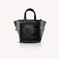 HEART BAG - GLITTER BLACK